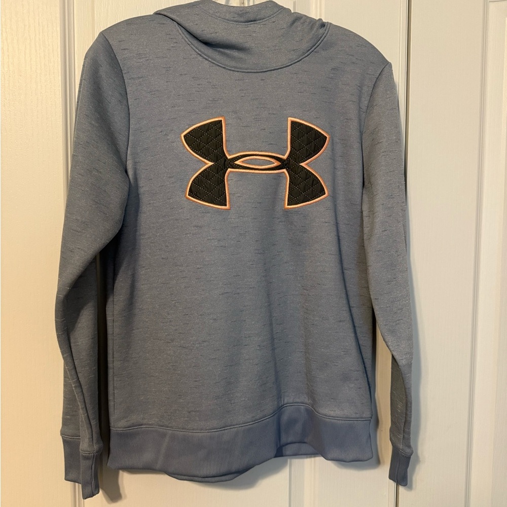 Under Armour Light Gray ColdGear Hoodie Size Small